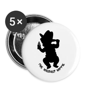 The_baby_hillbilly_hippie - Buttons large 2.2''/56 mm (5-pack) - white - Front