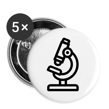 Microscope - Buttons large 2.2''/56 mm (5-pack) - white - Front