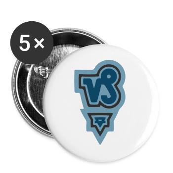 Zodiac Tribal Capricorn and Earth - Buttons large 2.2''/56 mm (5-pack) - white - Front