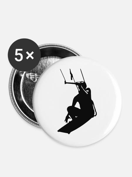 Kiter - Buttons groß 56 mm (5er Pack) - Weiß
