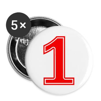 1 - Buttons large 2.2''/56 mm (5-pack) - white - Front