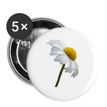 Marguerite Goose Flower - Buttons large 2.2''/56 mm (5-pack) - white - Front