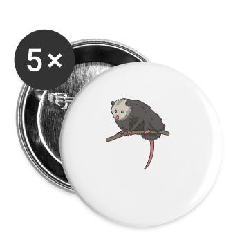 It's Called Trash Can - Buttons groß 56 mm (5er Pack) - Weiß - Vorne