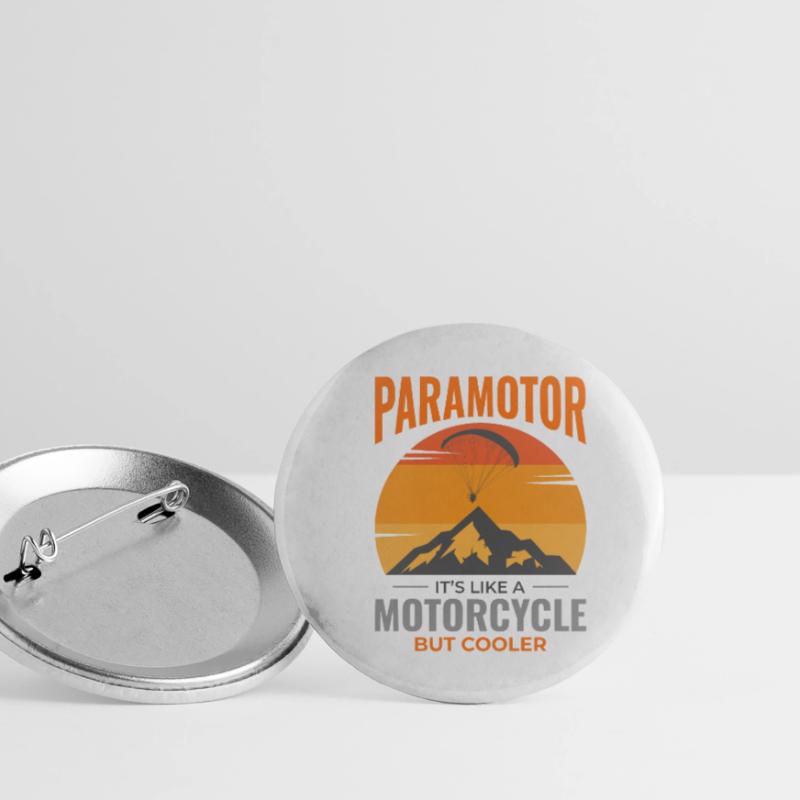 Paramotor Pilot Paramotoring Powered Paraglider Buttons large 2.2''/56 mm (5-pack)