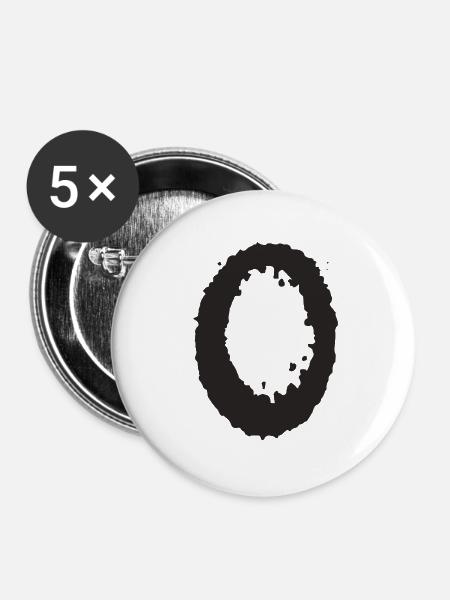 O - Buttons groß 56 mm (5er Pack) - Weiß
