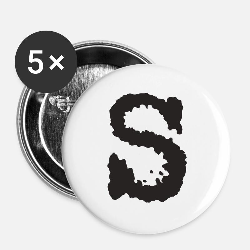 S - Buttons large 2.2''/56 mm (5-pack) - white