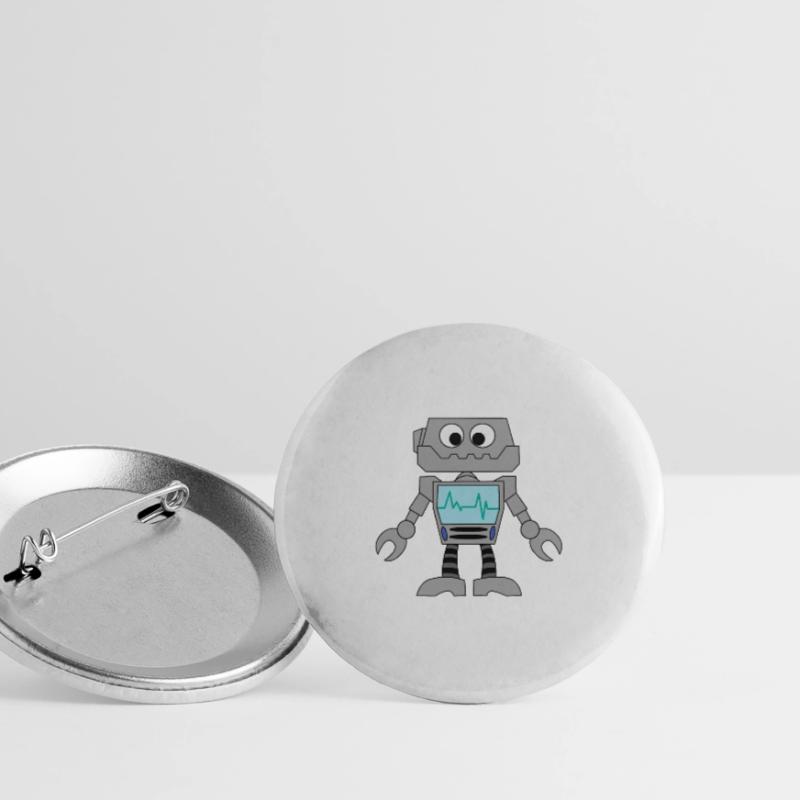 Robot Technology Computer Electronics Idée cadeau Lot de 5 grands badges (56 mm)
