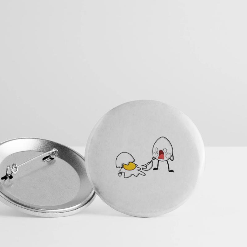 One Egg Down Egg Broken Buttons large 2.2''/56 mm (5-pack)
