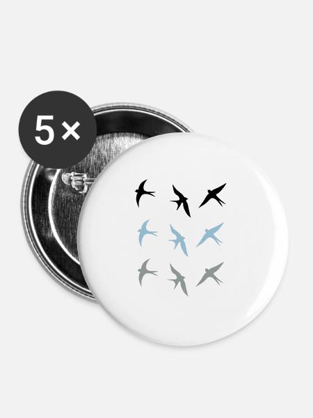 swallow - Buttons large 2.2''/56 mm (5-pack) - white
