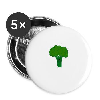Vielleicht mag dich der Brokkoli auch nicht? - Buttons groß 56 mm (5er Pack) - Weiß - Vorne