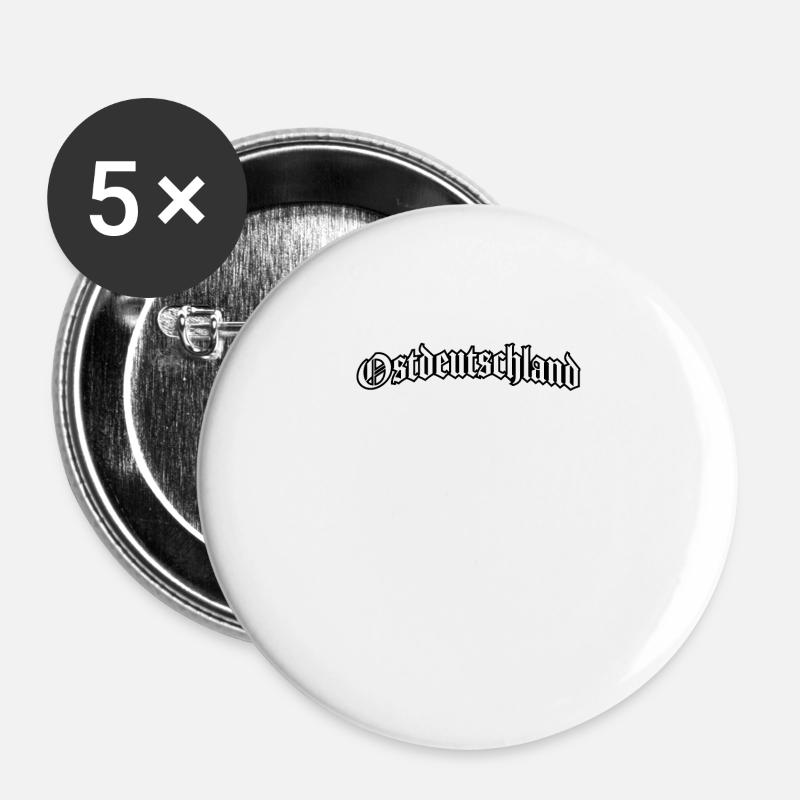 East Germany East saying gift - Buttons large 2.2''/56 mm (5-pack) - white