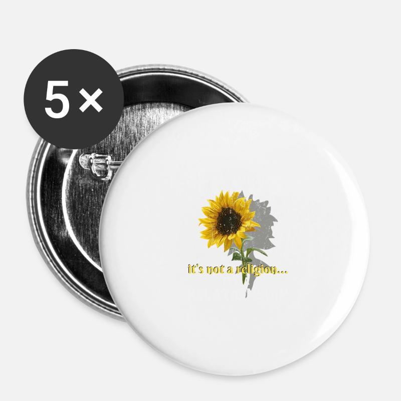 Jesus It's Not A Religion It's A Relationship - Buttons large 2.2''/56 mm (5-pack) - white