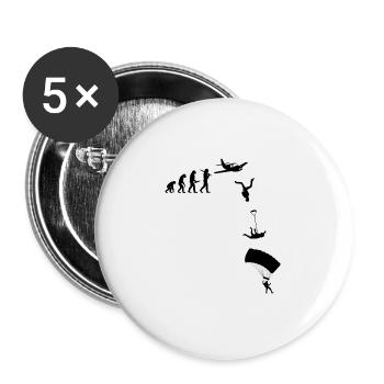 Skydive Freefly Skydiving Skydiving Shirt - Buttons large 2.2''/56 mm (5-pack) - white - Front