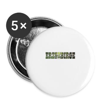 Erzgebirge - Buttons groß 56 mm (5er Pack) - Weiß - Vorne