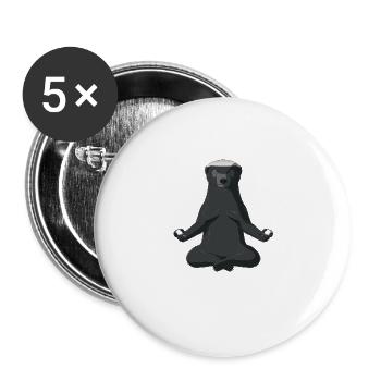 Miel Dachs - Lot de 5 grands badges (56 mm) - blanc - Devant