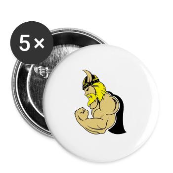 strong viking 02 - Buttons groß 56 mm (5er Pack) - Weiß - Vorne