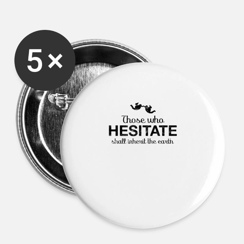 Skydive Skydive Gift For Skydiver - Buttons large 2.2''/56 mm (5-pack) - white
