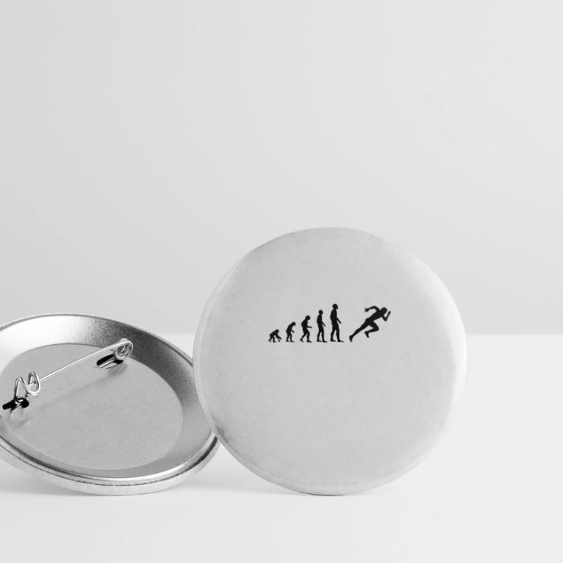 Running human evolution runner sprint Buttons large 2.2''/56 mm (5-pack)