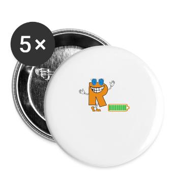 Funny Rehab Recovery Mode On Workout - Buttons large 2.2''/56 mm (5-pack) - white - Front