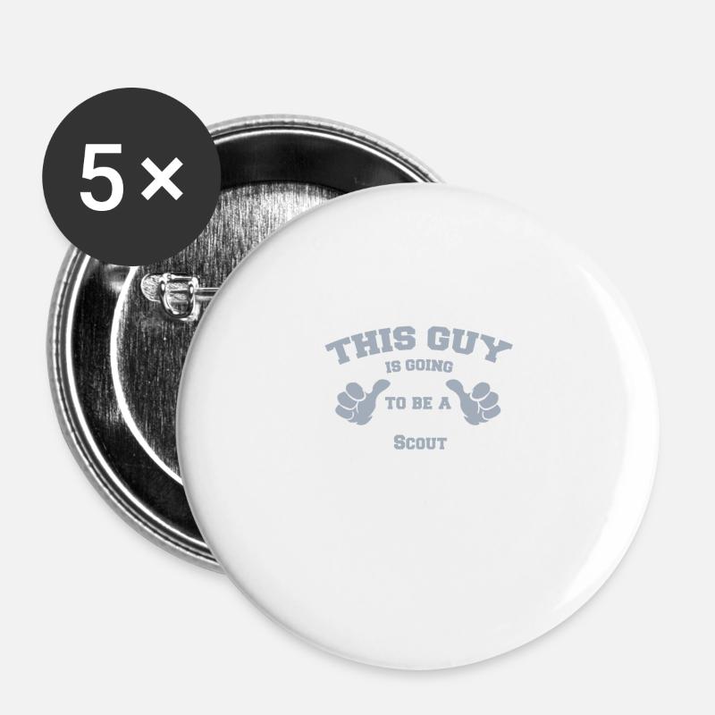 This Guy is Going To Be A Scout - Buttons large 2.2''/56 mm (5-pack) - white