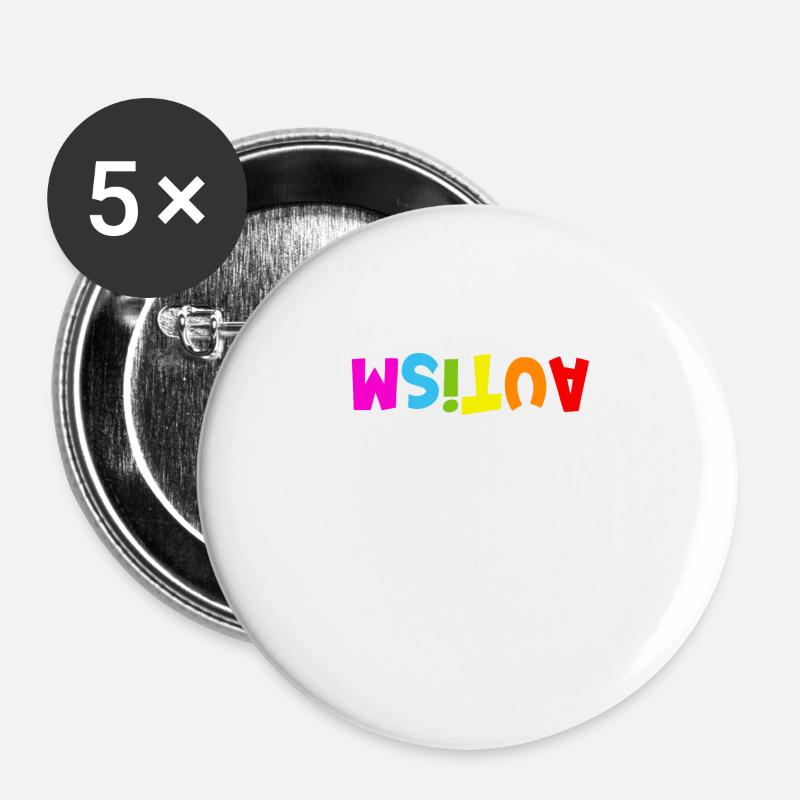 Autism Awareness Day Autism Autist Be different - Buttons large 2.2''/56 mm (5-pack) - white