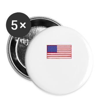 America Needs Journalists Shirt Free Speech - Buttons large 2.2''/56 mm (5-pack) - white - Front