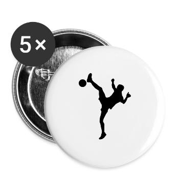 Football tennis Futnet - Buttons large 2.2''/56 mm (5-pack) - white - Front