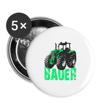 Farmer - Buttons large 2.2''/56 mm (5-pack) - white - Front