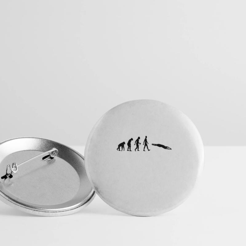 Évolution de la natation Lot de 5 grands badges (56 mm)