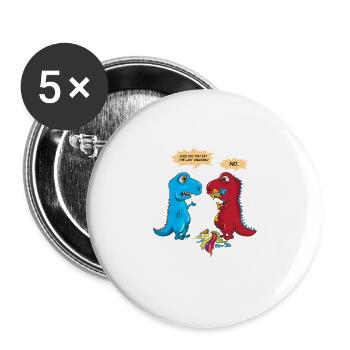 Did you eat the last Unicorn? Last Unicorn Dino - Buttons large 2.2''/56 mm (5-pack) - white - Front