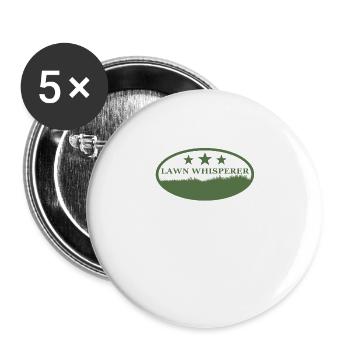 Garten Rasenmäher - Buttons groß 56 mm (5er Pack) - Weiß - Vorne