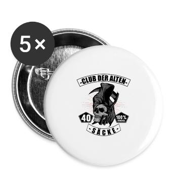 40 Jahre 40. Geburtstag Legendär Club der alten - Buttons groß 56 mm (5er Pack) - Weiß - Vorne
