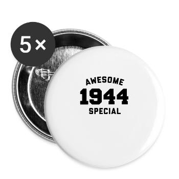 Lustiger Geburtstag Awesome Special 1944 - Buttons groß 56 mm (5er Pack) - Weiß - Vorne
