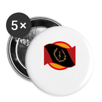 Black Lives Matter Shirt, African American - Buttons large 2.2''/56 mm (5-pack) - white - Front