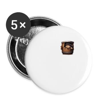 Pirate's Life for Me Humorous Gasparilla Pocket T - Buttons large 2.2''/56 mm (5-pack) - white - Front