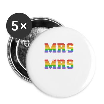Femme & Femme Transgenre Poison - Lot de 5 grands badges (56 mm) - blanc - Devant