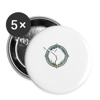 Liebespastanztanz Stripper Cadeau - Lot de 5 grands badges (56 mm) - blanc - Devant