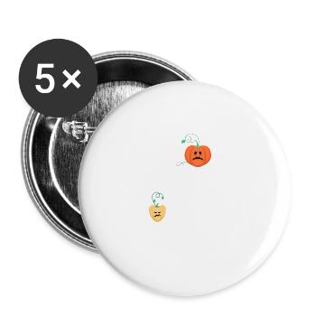 I teach the sweetest pumpkins funny Zi - Buttons large 2.2''/56 mm (5-pack) - white - Front