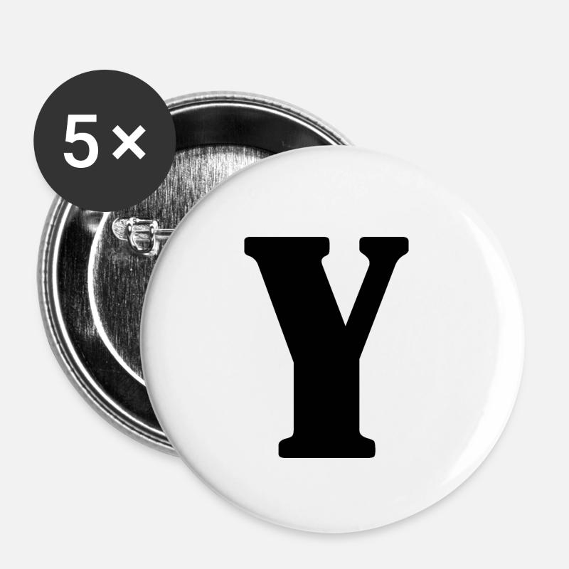 Y - Buttons large 2.2''/56 mm (5-pack) - white