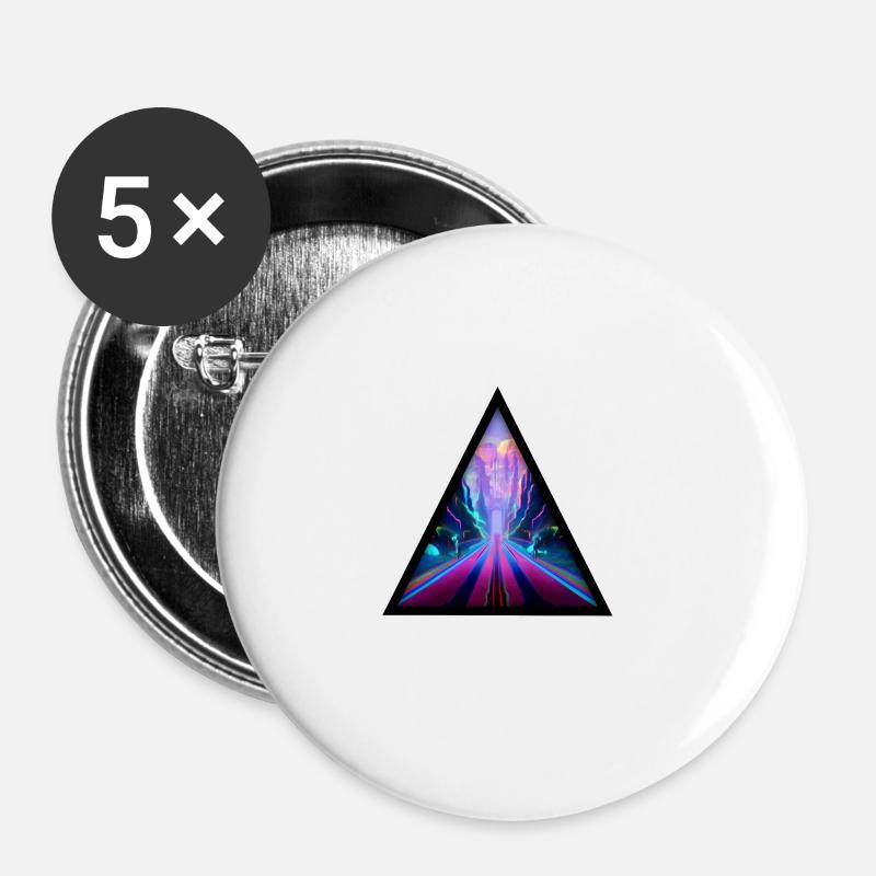 Seelenweg 04 - Buttons large 2.2''/56 mm (5-pack) - white