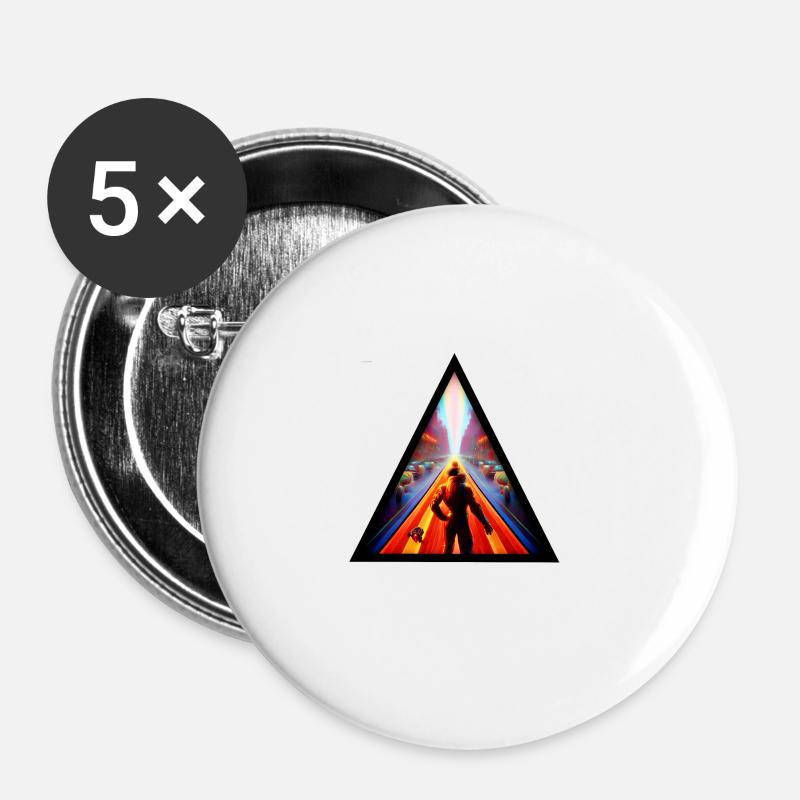 Seelenweg 07 - Buttons large 2.2''/56 mm (5-pack) - white