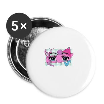 It's not cartoons, it's an anime funny j - Buttons large 2.2''/56 mm (5-pack) - white - Front