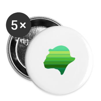 Fond profil N°2 - Lot de 5 grands badges (56 mm) - blanc - Devant