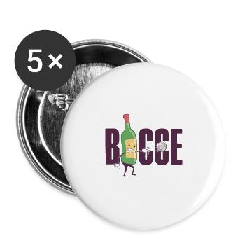 Bocce Wine Bottle Bocce Ball with Jack Bocci Game - Buttons large 2.2''/56 mm (5-pack) - white - Front