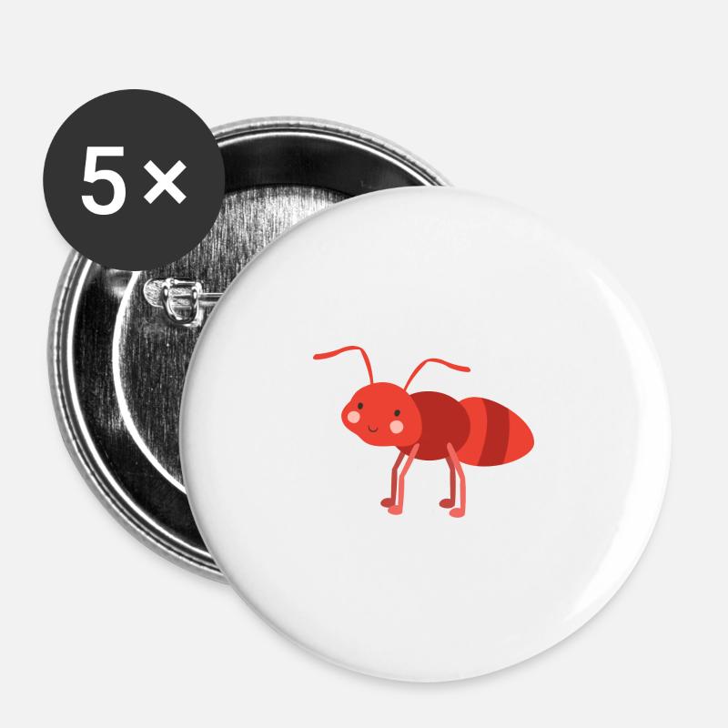 ant - Buttons large 2.2''/56 mm (5-pack) - white