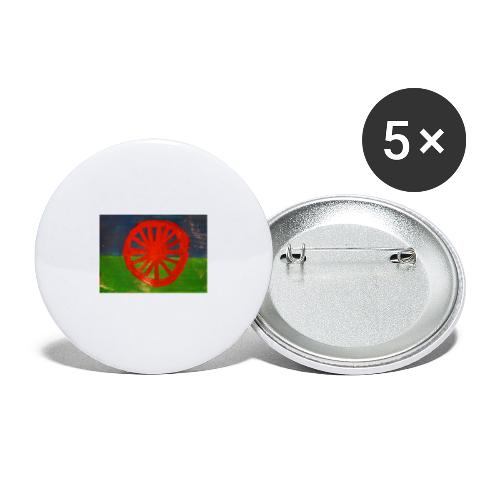 Roma-Flaggenflaggen-Kunst - Buttons groß 56 mm (5er Pack)