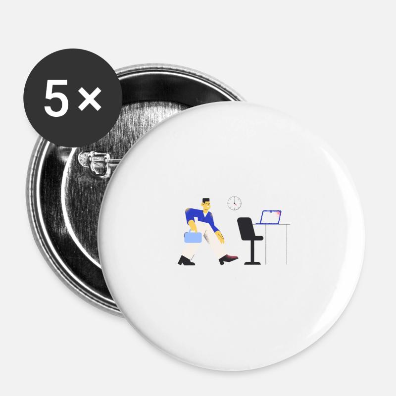 Pablo - Office - Buttons large 2.2''/56 mm (5-pack) - white