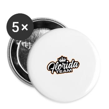 Florida Team - Buttons large 2.2''/56 mm (5-pack) - white - Front