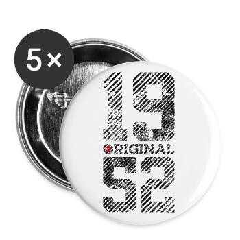 74TH BIRTHDAY VINTAGE ORIGINAL 1952 - Buttons large 2.2''/56 mm (5-pack) - white - Front