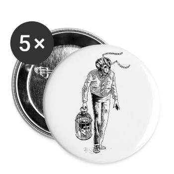 AMEISENMANN - Buttons groß 56 mm (5er Pack) - Weiß - Vorne